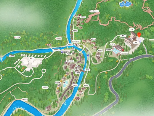 德令哈结合景区手绘地图智慧导览和720全景技术，可以让景区更加“动”起来，为游客提供更加身临其境的导览体验。